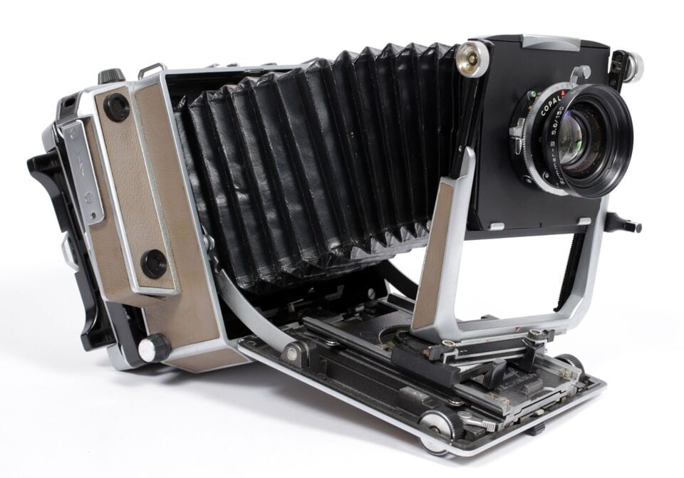 Linhof Technika V 4X5 camera w/ 150mm + 210mm MC Lenses +